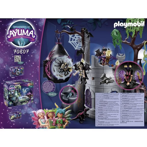 PLAYMOBIL - 70807 - AYUMA - Lepakikeijujen rauniot - Sisältää 2 hahmoa, 2 eläintä ja monia tarvikkeita Flerfärgad