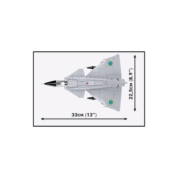 COBI 5915 - SAAB AJ 37 VIGGEN - BYGGESÆT - HVID - FLY