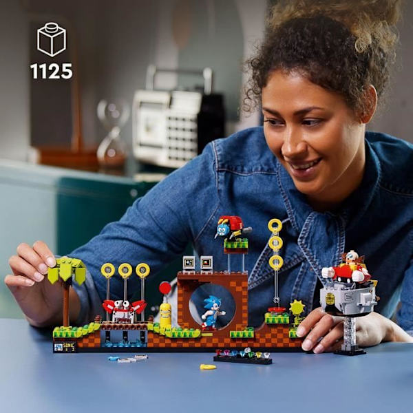 LEGO® Ideas 21331 Sonic the Hedgehog™ – Green Hill Zone, videospilsniveau, byggesæt, gaveidé Flerfärgad