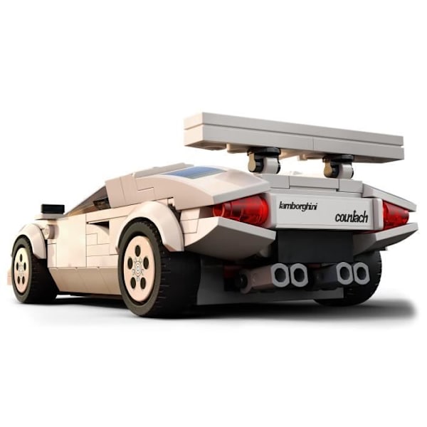 LEGO® 76908 Speed Champions Lamborghini Countach, racerbilsmodellegetøj til børn fra 8 år og opefter Flerfärgad