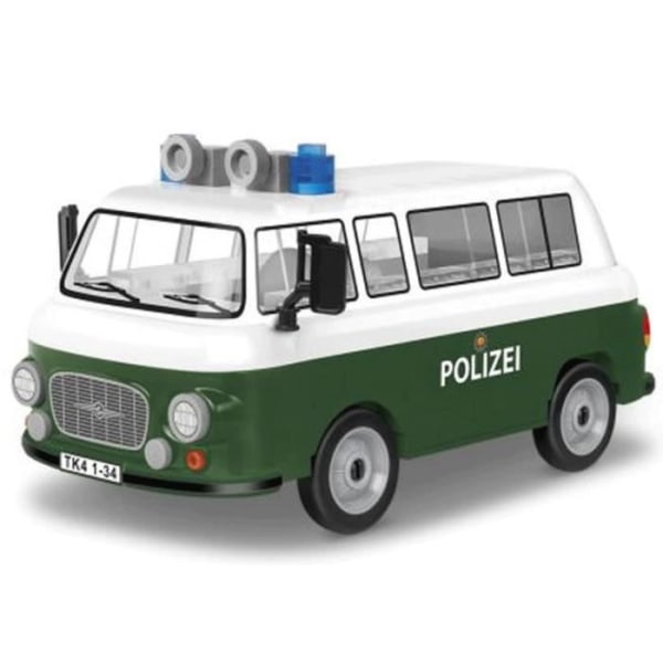 Cobi skalenlig modell Barkas B1000 Politiewagen grön 157 delar