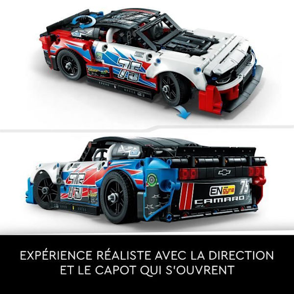 LEGO® Technic 42153 Chevrolet Camaro ZL1 NASCAR næste generations sportsvognsmodelsæt Vit