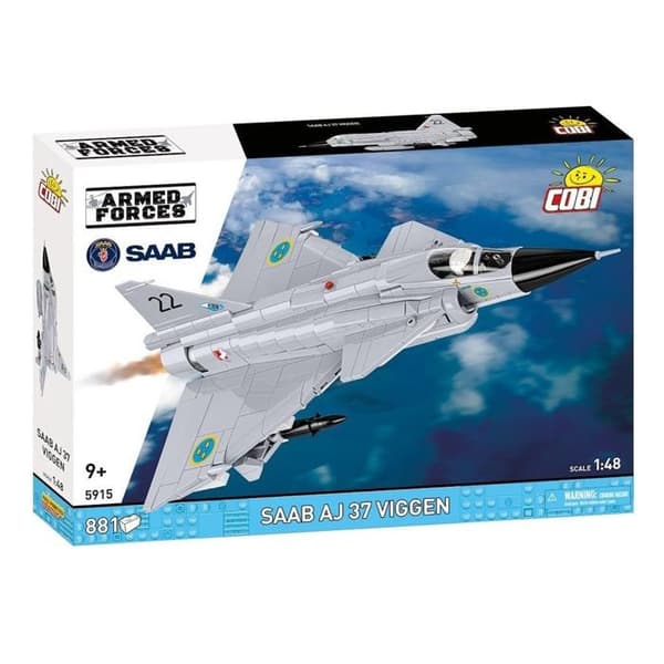 COBI 5915 - SAAB AJ 37 VIGGEN - BYGGESÆT - HVID - FLY