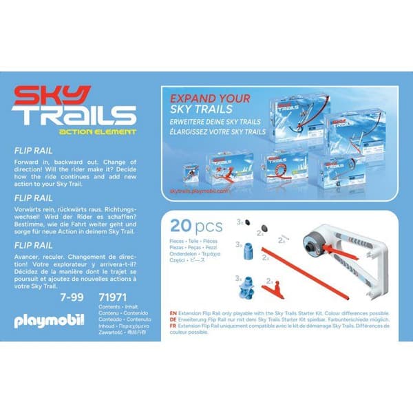 Sky Trails: Flip Rail, Action Set, Luftbane, 20 dele, fra 7 år Multifarvet