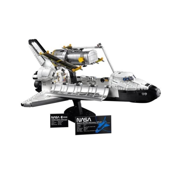 Bygningsmodel - LEGO - NASA Space Shuttle Discovery - 2.354 dele - Voksen Svart vit