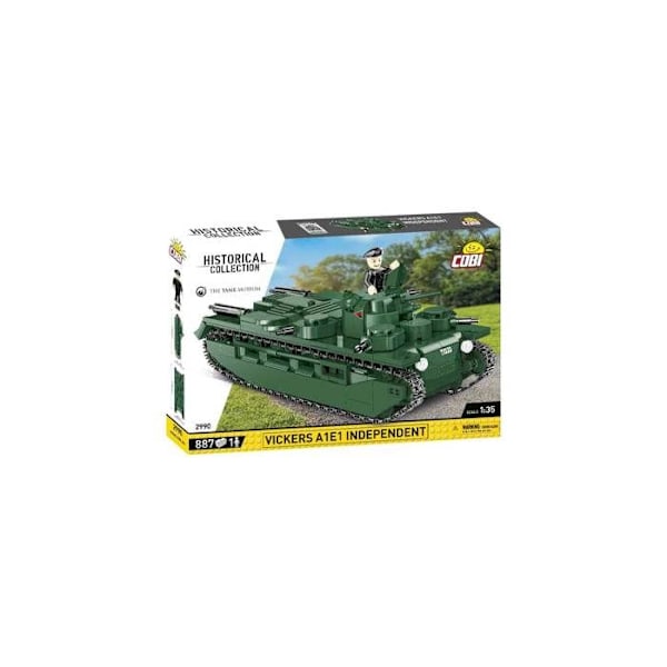 Modelsæt - COBI - 2990 - VICKERS A1E1 INDEPENDENT - Plast - Til at samle selv - Grøn