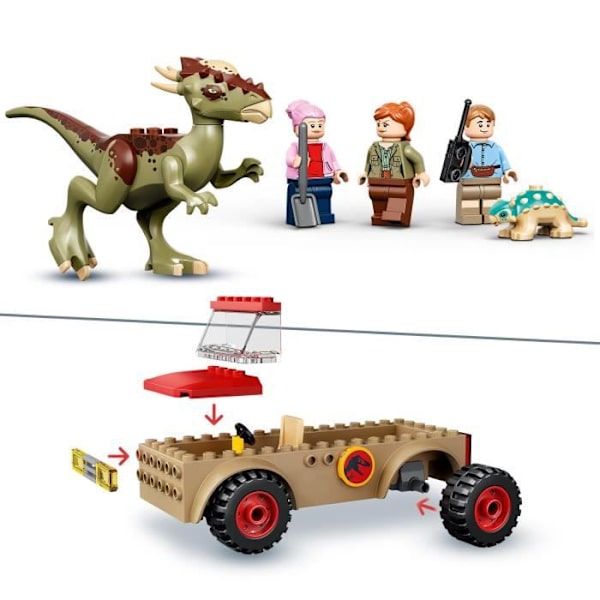LEGO® 4+ Jurassic World 76939 Stygimoloch Escape, Dinosaur Building Legetøj til børn fra 4 år og opefter med minifigurer