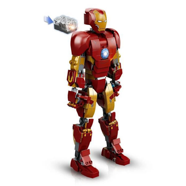 LEGO 76206 Marvel Iron Man nivelpanssari, Avengers-lelu, Iron Man -hahmo, Age of Ultron -elokuva, Infinity, lapset 9 vuotta Flerfärgad