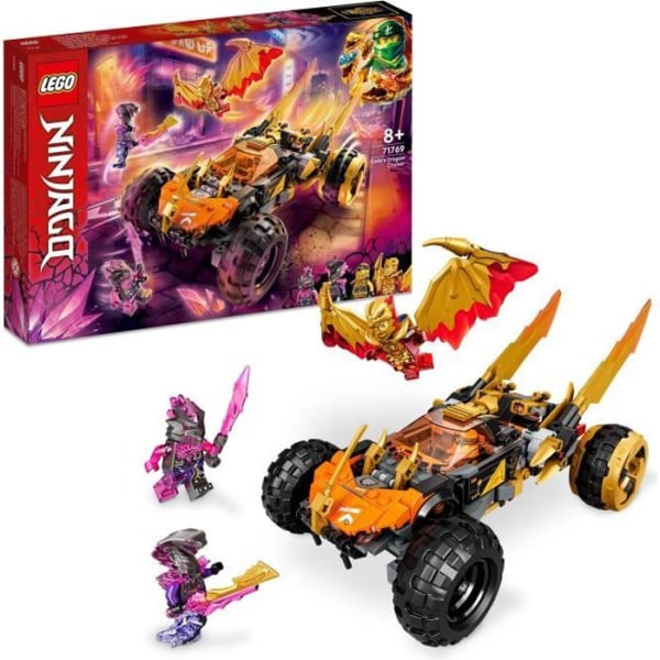 LEGO® NINJAGO 71769 Colen Dragon Racer, autolelu ja minihahmot lapsille