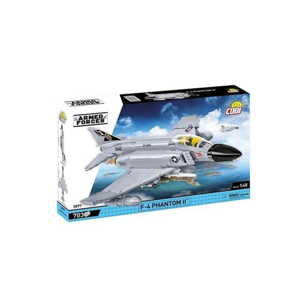 Rakennussarja - COBI - F-4 Phantom II - 703 palikkaa - Harmaa - 1:48 Grå