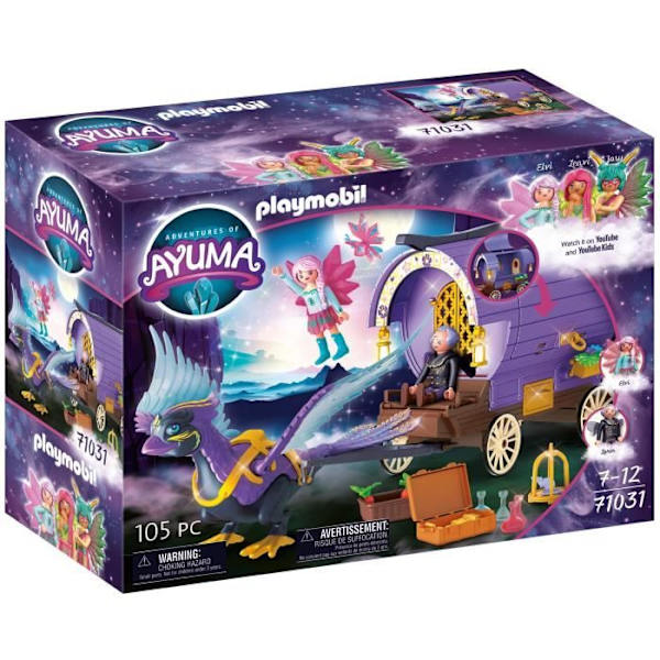 Kärry keijulla ja feeniksillä - PLAYMOBIL - 71031 - Ayuma Flerfärgad