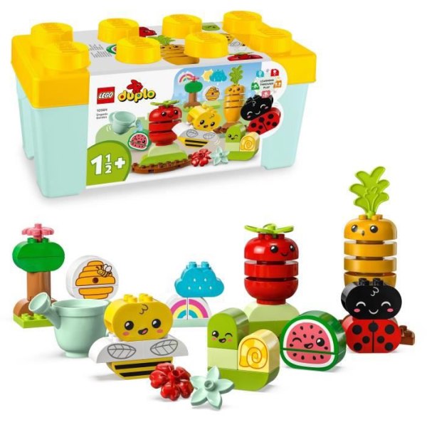 LEGO® DUPLO Min första 10984 Den ekologiska trädgården, pedagogiska staplingsleksaker för spädbarn från 1,5 år