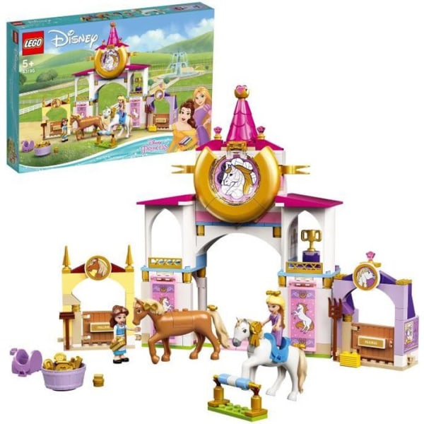 LEGO® Disneys Belle och Rapunzels kungliga stall 43195 Byggleksak med häst och minifigurer