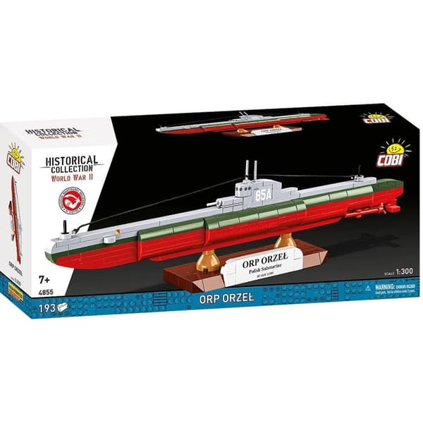 COBI 4855 - ORP ORZEL - MULTIFARVET SKIB - BYGGESET