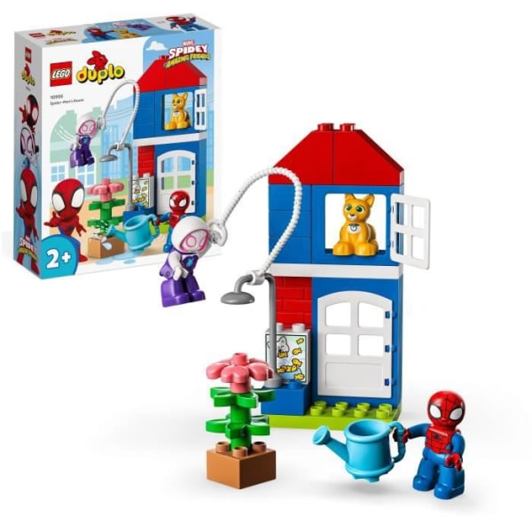 LEGO DUPLO Marvel 10995 The House of Spider-Man, Toy Children 2 Years, Spidey and Friends