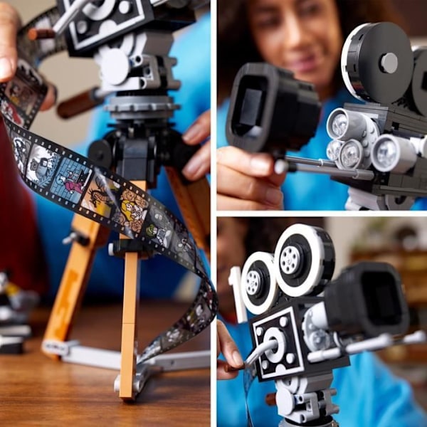 LEGO® Disney 43230 The Walt Disney Tribute Camera, modellsats för vuxna, med Musse Pigg och Minnie
