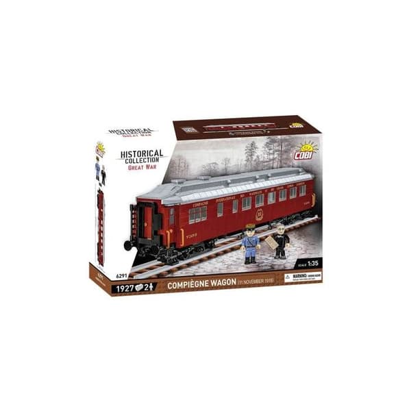 Byggeværk - COBI - COMPIEGNE VOGN - 1927 elementer - 2 figurer - 1:35 kastanj