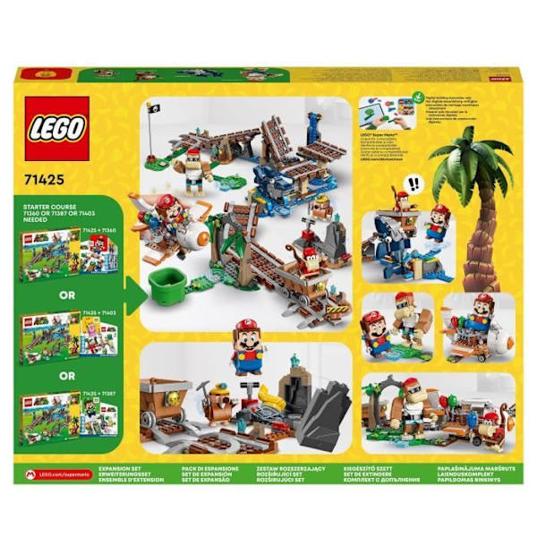 LEGO® Super Mario 71425 Diddy Kong Mine Cart Race udvidelsessæt, kombineres med startpakke Flerfärgad