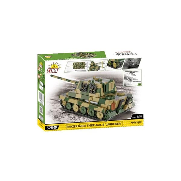 Rakennuslelu - COBI - Panzerjäger Tiger Ausf.B - Mittakaava 1:48 - 528 osaa - Vihreä