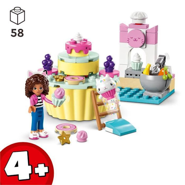 LEGO® Gabby ja taikatalo 10785 Praline ja P’tichou pitävät hauskaa, lelu kissanhahmoilla