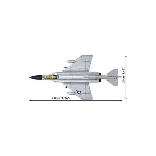 Rakennussarja - COBI - F-4 Phantom II - 703 palikkaa - Harmaa - 1:48 Grå