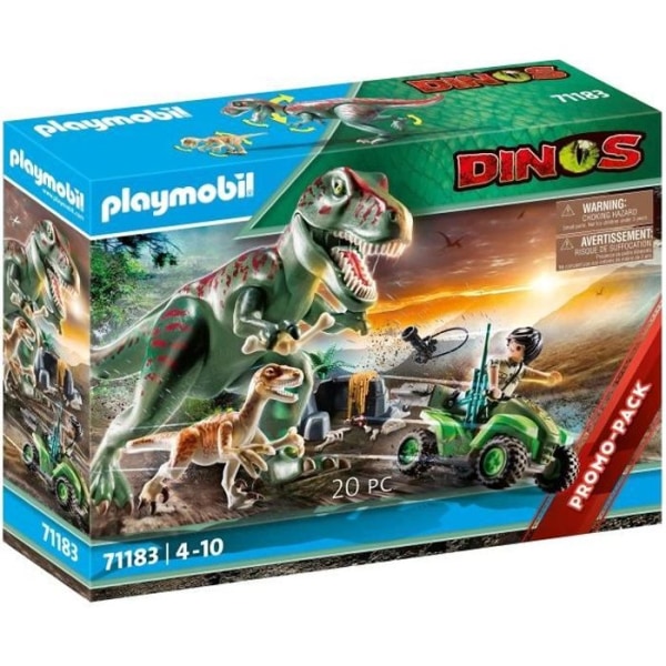 PLAYMOBIL - Dinos - Explorer med fyrhjuling och tyrannosaurus
