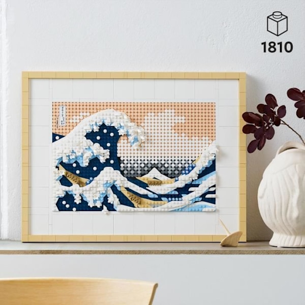 LEGO® ART 31208 Hokusai – Den store bølge, japansk vægdekoration, kreativ fritid, voksne Flerfärgad