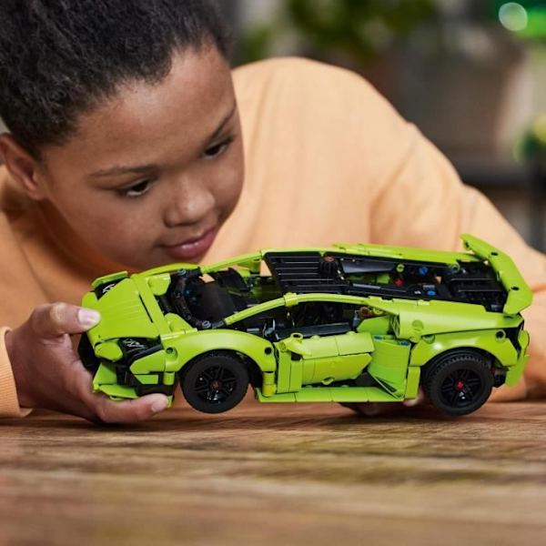 LEGO® Technic 42161 Lamborghini Huracán Tecnica, automallisarja lapsille moottoriurheilun ystäville Grönt och svart