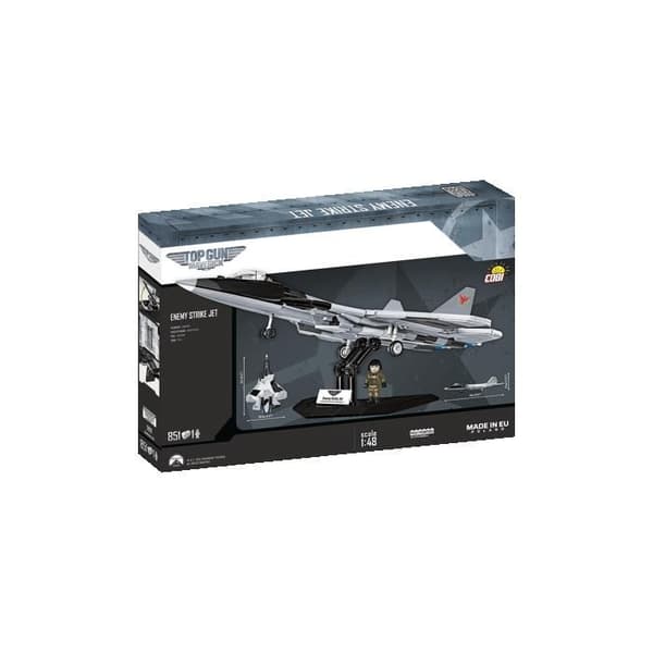 Rakennuslelu - COBI - 5921 - Vihollisen iskuhävittäjä - Top Gun Maverick - Harmaa Grå