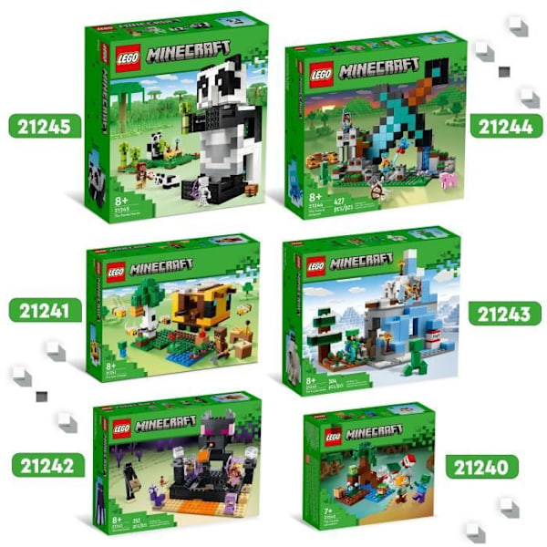 LEGO Minecraft 21240 Swamp Adventures Byggleksak med zombieminifigur Vit