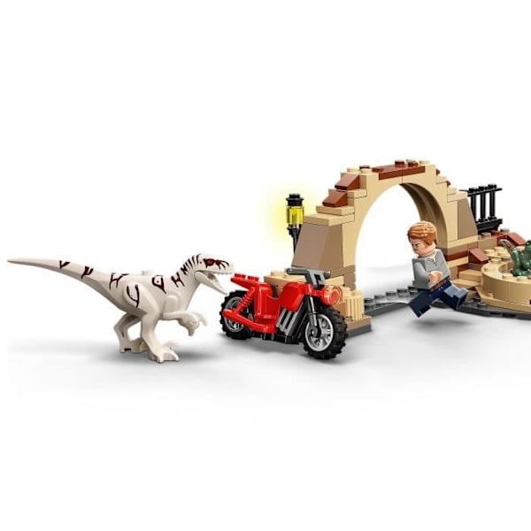 LEGO® 76945 Jurassic World Atrociraptor motorcykeljagt, dinosaurer, 2 babydinoer og minifigurer Flerfärgad