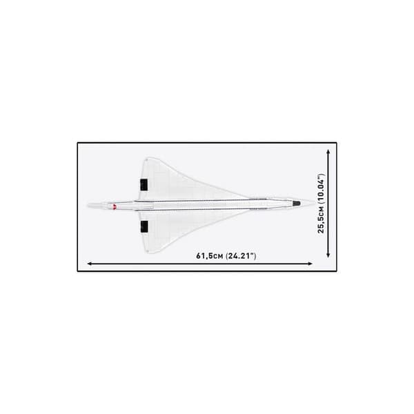 COBI 1689 - CONCORDE G-BBDG - BYGGSET - VIT FLYGPLAN