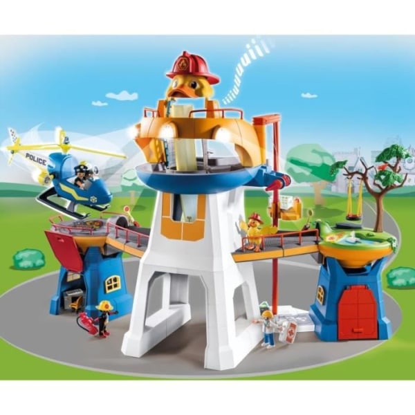 PLAYMOBIL - 70910 - Duck on call huvudkontor - 119 stycken - Barn - Vit och orange vitt och orange