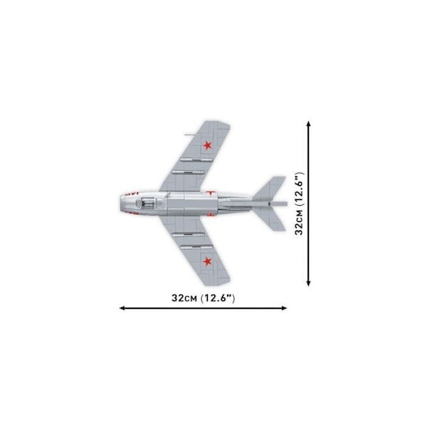 Modelsæt - COBI - 2416 - MIG-15 NATO KODE "FAGOT" - 504 Dele - Plast - Til at samle selv