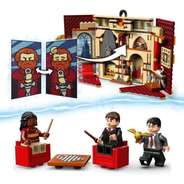 LEGO® Harry Potter 76409 Gryffindor husvapen, leksak med 3 minifigurer, Hogwarts slott