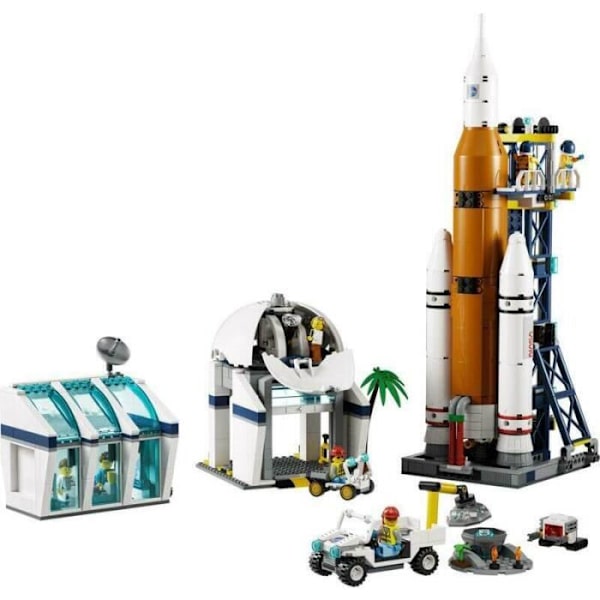 LEGO® City - Raketaffyringsbase - Rumskib til børn - 60351