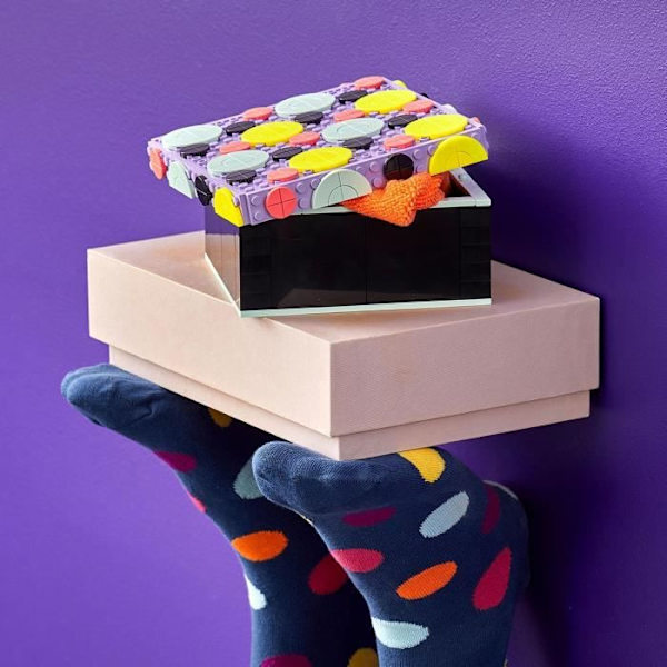 LEGO® 41960 DOTS Den store æske, manuel aktivitet til at skabe et opbevaringsrum til børns soveværelse, fra 6 år Flerfärgad