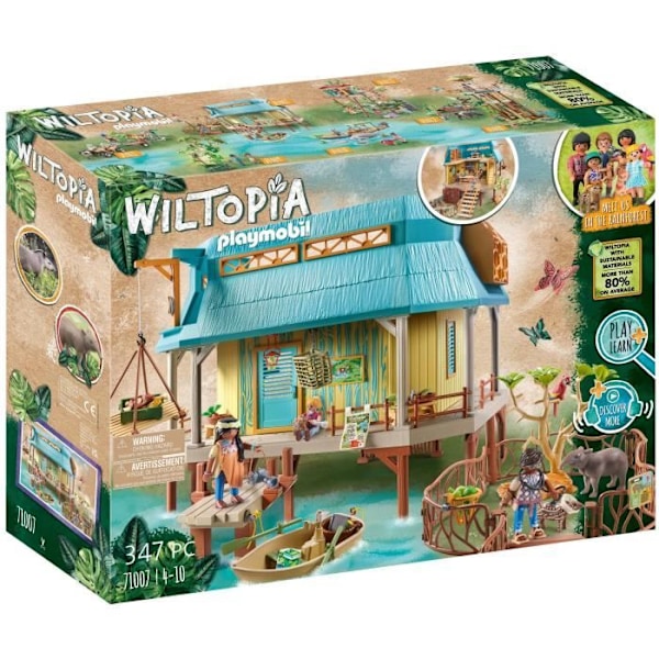 PLAYMOBIL 71007 Eläintenhoitokeskus, Wiltopia, Kierrätetyt tai bioperäiset materiaalit, 4-vuotiaat ja sitä vanhemmat Flerfärgad