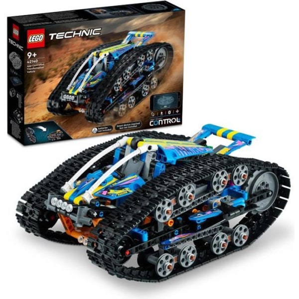 LEGO® 42140 Technic Transformerbart fjärrkontrollfordon, 2-i-1 billeksak för terrängutforskning