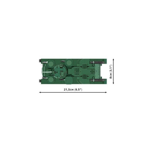 Modelsæt - COBI - 2990 - VICKERS A1E1 INDEPENDENT - Plast - Til at samle selv - Grøn