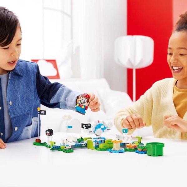 LEGO® 71389 Super Mario Lakitus Sky World Expansion Set, Leksak för barn 7 år, Samlarleksak Grön