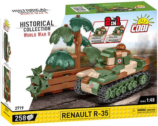 Modell - COBI - RENAULT R-35 - Plast - För barn från 6 år - Inredning