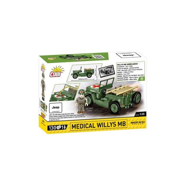 Køretøj - COBI - Willys MB - Grøn - Plastik - At samle selv