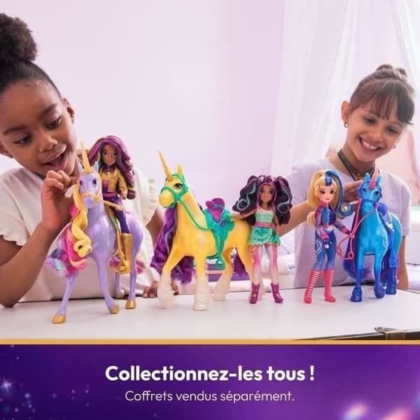 SPIN MASTER DOLL 24 CM AVA Unicorn Academy Rosa, turkos