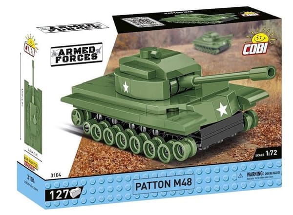 Maquette - COBI - PATTON M48 - 127 elementer - 1:72 - Grøn