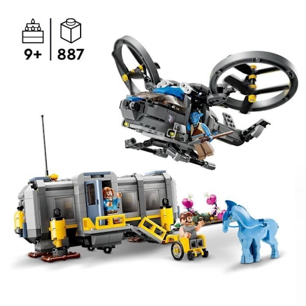 LEGO Avatar 75573 De flydende bjerge: Sektor 26 og Samson RDA, legetøj, minifigurer Flerfärgad