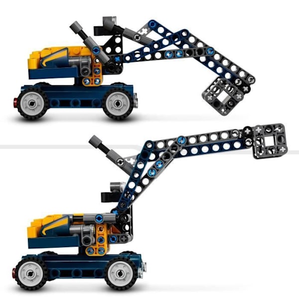 LEGO® Technic 42147 kippiauto, 2-in-1, lelukaivinkone, rakennuskone Flerfärgad