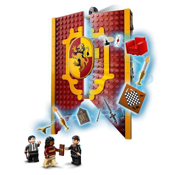 LEGO® Harry Potter 76409 Gryffindor husvapen, leksak med 3 minifigurer, Hogwarts slott Vit