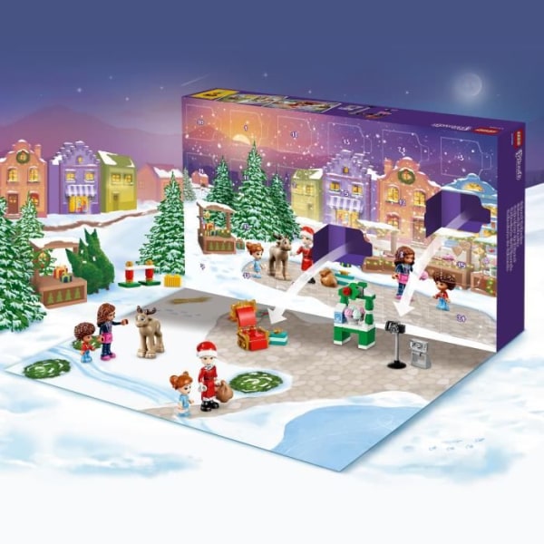 LEGO Friends 41706 adventskalender 2022, legetøj og minifigurer, julegave til børn Flerfärgad