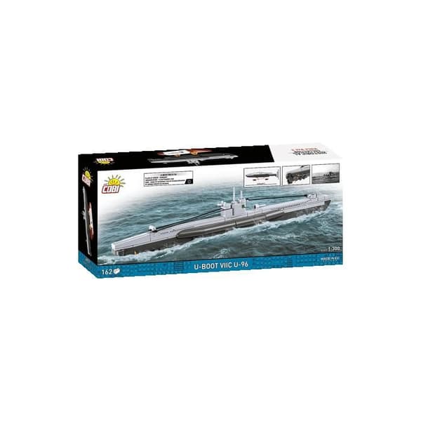 Byggset - COBI - 4857 U-Båt VIIC U-96 - Grå - 0,263 kg - Huvudfärg Grå Grå